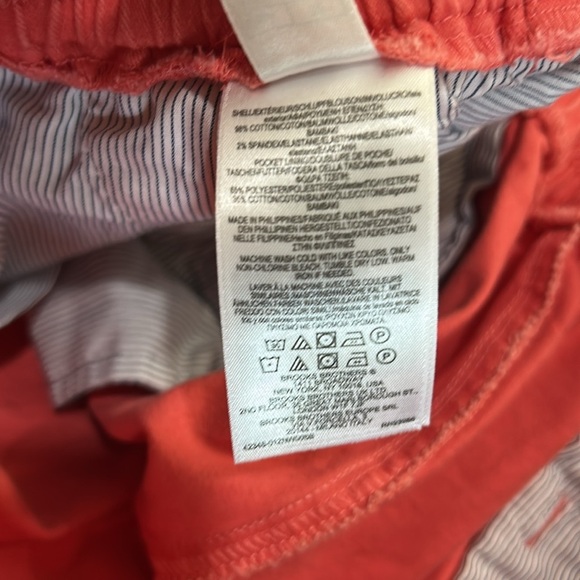 Brooks Brothers Men’s Shorts Size Medium. Salmon color 98% cotton adjustable - Picture 7 of 11